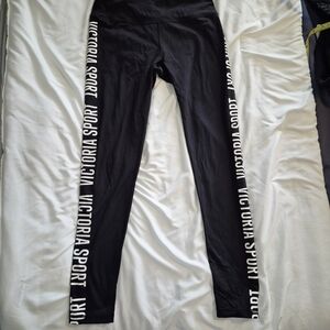 Victoria's Secret Black Active Leggings VSX